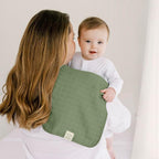 5-Pack Cotton Muslin Burp Cloths Baby Girls, Boys - Soft & Absorbent Spit Up Burp Rags, Large Muslin Towel, Cotton Wash Cloths for Babies, Newborn, Infant, No Shrink, Durable, Neutral (Eclipse)