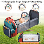 Diaper Bag Backpack Diaper Bag Multifunctional Waterproof Diaper Bag with Changing Station Travel Backpack with Changing Pad, Pacifier Case & Stroller Straps(Multicolor)