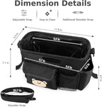 Accmor Universal Stroller Organizer with Cup Holder and Shoulder Strap, Stroller Bag Caddy Organizer Stroller Accessories for Uppababy, Baby Jogger, Nuna, Doona, Britax Strollers