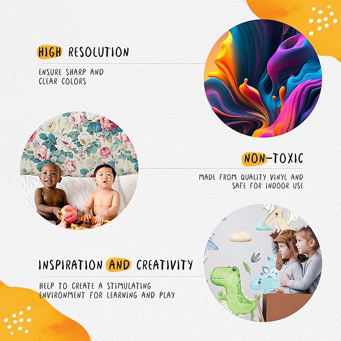 Unicorn Wall Decals by Lipastick - Vibrant Glitter Moon, Stars, Cloud Stickers for Girls Bedroom, Baby Nursery, Kids Room, Birthday Party Decor Art- Peel and Stick Gift Idea- XXL Size