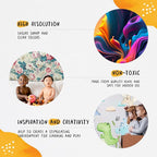 Train Wall Decals for Kids by Lipastick - Educational Railroad Wall Stickers for Boys and Girls - Peel and Stick Locomotive, Carriage, Wagon Wall Decals for Nursery, Playroom, Bedroom Decor -XXL Size