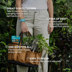 Cliganic Mosquito Repellent Pack (3 Wristbands + 6 Refill Pellets) - Adjustable, Natural DEET-Free, Essential Oil Infused