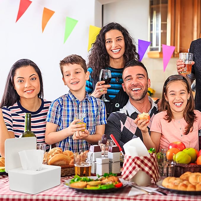 NOVWANG Wipes Dispenser, Baby Wipe Holder, Keeps Wipes Fresh, Refillable Wipe Container Baby Wipes Case for Bathroom Wipes Pouch Case, White