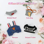 2 Sets Clothes for 17cm Doll, Cute Doll Clothes and Accessories, Outfit Sets 2025 Fashion Style