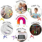 MAGMEN Classic Magnetic Fidget Toy Figures for Kids 3-8 & Toddlers |20 Mix Colors Multipurpose Magnets Set for Travel, Airplane Play, Desk & Stocking Stuffer Gifts.