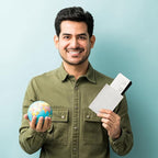 HIFA Leather Passport Holder, Handmade Passport Cover with Card and Ticket Slot - Genuine Leather, Elegant Design, Easy Access - Passport Case, Passport Wallet, Passport Holder