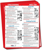 Safety Magnets by ZOCO – CPR & Choking Fridge Magnet (10-Pack) – First Aid Instructions for Infants, Children, & Adults – Heimlich Maneuver Laminated Card 8.5" x 11"