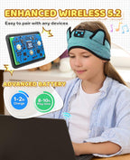 KIDSBAND Kids Headphones for Plane, Wireless Headband Adjustable, Does Not Press The Ears, Convenient for Long-Time Use, Headphones for Boys,Girls,Sleeping,School,Air Travel,Smartphones,Tablet