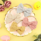 Baby Girl Headbands with Bows Soft Nylon Newborn Toddler Hairbands Handmade Baby Hair Accessories for Infant Girls Kids