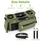 Accmor Universal Stroller Organizer with Insulated Cup Holder Detachable Phone Bag and Shoulder Strap,Stroller Bag Caddy Organizer Fits for Uppababy, Baby Jogger, Britax Strollers