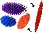 Fidget Toys ， Fidget Worm Toy,Stress Relief Fidget Toys for Kids&Adults,Elastic Mesh Toys,Sensory Slug Fidget Toy,Resistance Fidget Toys,Anxiety Relief Toys (Purple+Blue+Orange)