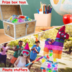 Thremhoo 40Pcs Glow in the Dark Sticky Hands Kids Party Favor Supplies Goodie Bag Stuffer Pinata Return Gift Stretchy Class Prize Carnival Sensory Goody Party Pinata Filler Treasure Box Bulk Toy