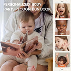 Tiny Land Montessori Toy Set for Babies 7-9 Months Senser Play Kit - 5-in-1 Wooden Learning Toys with Object Permanence Box, Sensory Ball, Stacking Cups and Mirror Puzzle,Body Board Book