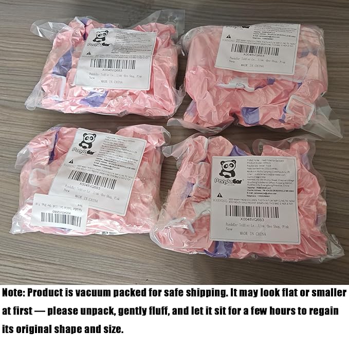 PandaEar Baby Head Protection Backpack, Toddler Walking Head Protector, Adjustable Head Protector Pad Safety Cushion (Pink)