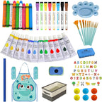 SUNFATT Kids Easel Accessory Set,100+ Art Supplies for Children's Painting,Drawing,or Crafting,Kids Toys for Ages Aged 3 4 5 6 7,8-13