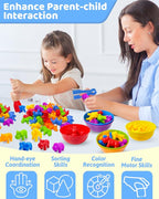 Counting Animals Montessori Toys for 3 4 5 Years Old Boys Girls, Preschool Learning Activities Kindergarten Educational Sensory Toys Gifts for Kids Toddlers