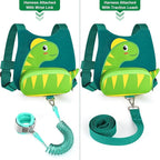 Accmor Toddler Harness Leash with Anti Lost Wrist Link, Cute Dinosaur Harnesses Walking Wrist Leashes for Kids, Children Restraints Hand Straps Belt Tether to Keep Baby Boys Girls Close (Turquoise)