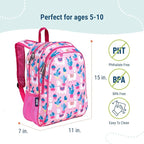 Wildkin 15-inch Kids Backpack – Durable, Padded, Adjustable for School & Travel - Llamas and Cactus