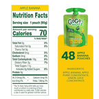 GoGo squeeZ Applesauce and Fruit Puree, Apple Banana, 3.2 oz (Pack of 48), Unsweetened Fruit Snacks for Kids, Gluten Free, Nut Free and Dairy Free, BPA Free Pouches (Packaging May Vary)