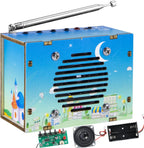 Science Kits for Kids Age 8-12 12-14, STEM Kits for Kids Age 8-10, STEM Toys Build Your Own FM Radio Kit, DIY Electronic Craft Projects Gifts for Teen Girls Boys 9 11 13 15 16+ Year Old (Printed Blue)