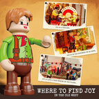 Travelling Circus Lighting Building-Bricks Set - The Wild West Show 1962 Pcs Collection Display Set for Adults and West Lovers