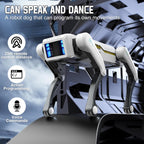 Robot Dog, AI Dog, AI Smart Pet, Will Dance and Kungfu, Voice/App/Remote Control, Support Action Programming, AI Robot Ideal Gift for Adults/Kids