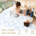 PopsyKosy Premium Exercise & Baby Foam Play Mats - Stylish & Large Non-Toxic Odorless Floor Mat - 6 Tiles - Spacious 6ft x 4ft - Peel-Resistant Reinforced Ver.- Soft, Thick, Waterproof - Foggy Gray