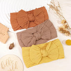 CÉLLOT 10Pcs Super Stretchy Soft Knot Headbands with Hair Bows Head Wrap Hair Accessories For Newborn Baby Girls Infant Toddlers Kids