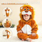 MICHLEY Unisex Baby Halloween Romper Dress up Flannel Soft Animal Cosplay Costume Outfit For Girls Boys 0-4T