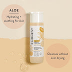 The Honest Company 2-in-1 Cleansing Shampoo Body Wash Gentle for Baby Naturally Derived Tear-free Hypoallergenic Citrus Vanilla Refresh 18 fl oz