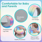 Baby Carrier Newborn to Toddler, Ergonomic Adjustable Toddler Carriers for 7-66 Lbs, Cozy Lightweight Infant Carrier with Neck Support, Baby Holder Carrier with Lumbar Support for Mom Dad