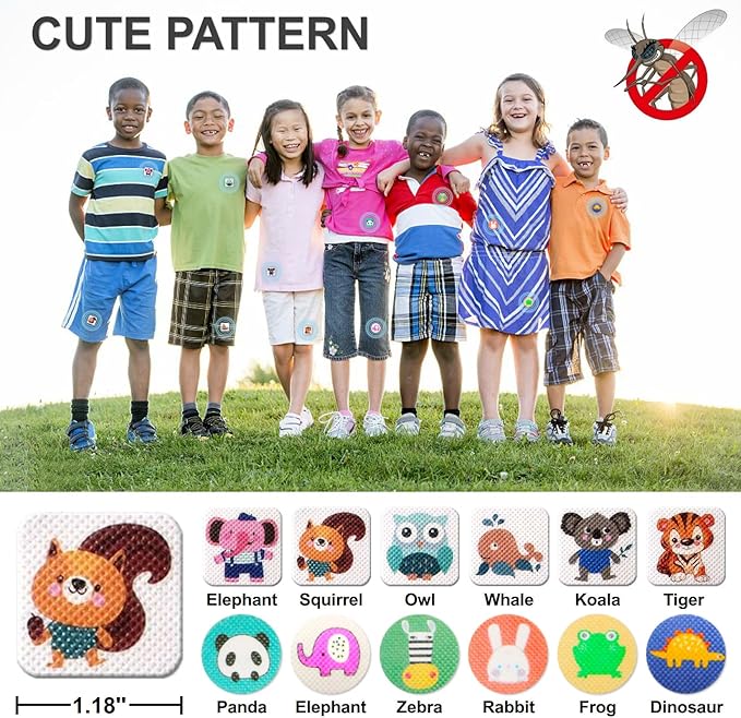 Mosquito Repellent Stickers 240 Pcs Natural Mosquito Patches for Kids and Adults with 5 Pack Individually Wrapped Mosquito Repellent Bracelets for Outdoor Camping Traveling Fishing