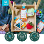 Babylife Organics Stage 2 - Carrot, Pear, Beet & Blackberry, 3.5 Ounce Pouch (6 Pack) - Heavy Metal Safe, Organic Baby Food