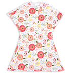 SleepingBaby Zipadee-Zip Transition Swaddle - Cozy Baby Swaddle Blanket with Zipper Convenience - Roomy Wearable Blanket for Easy Diaper Changes - Pretty Poppy, X-Small (3-6 Month)