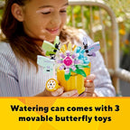 LEGO Creator 3 in 1 Flowers in Watering Can Building Toy Set - Fun, Creative Activity for Kids, Girls and Boys, Ages 8+ - Building Options for Rain Boots or Birds - Cute Birthday Gift Idea - 31149