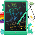 FLUESTON LCD Writing Tablet, Doodle Board Toys Gifts for 3-8 Year Old Girls Boys, 10 Inch Colorful Electronic Board Drawing Pad for Kids, Gifts for Toddler Educational Learning Travel Birthday, Green