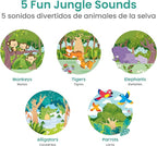 Binibi Spanish Books for Babies & Toddlers 1-3 La Selva Bilingual Sound Book with Jungle Animal Sounds | Bilingual Children's Book | Support Spanish Learning for Kids | Libro en español para bebés