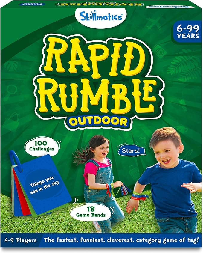 Skillmatics Category Game - Rapid Rumble Outdoor, Game of Tag, Games for Kids, Teens & Adults, Gifts for Boys & Girls Ages 6, 7, 8, 9 and Up