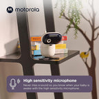 Motorola Nursery HD 1080p Baby Monitor with Camera and Audio, 2-Way Audio with Remote Pan/Tilt/Zoom, Temperature Sensor, Lullabies, Night Vision, PIP1010