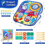 Animal Bean Bag Toss Game Toy Outdoor Toss Game, Family Party Party Supplies for Kids, Gift for Boys Birthday or Christmas for Toddlers Ages 3 4 5 6 Year Old