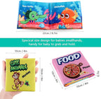 Baby Books, Soft Baby Book,Cloth Baby Books,Baby Books 0-6 Months, Cloth Baby Books,Infant Books,Soft Books for Babies,Best Baby Books, Pack of 6 Books for Baby,Size: 4x4 inch,Soft Baby Book