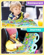 Benresive Reusable Sticker Book for Toddlers 2-4 Years, Fun Travel Stickers for Kids, Waterproof Sticker Books for Toddlers 1-3, Crafts Activities for Todddlers 1-3 2-4 3-5 - Transport