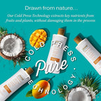 RAW SUGAR Simply Body Wash - Raw Coconut + Mango, Moisturizing & Soothing Bath & Shower Gel, Sulfate-Free, Paraben-Free & Vegan (Pack of 3)