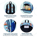 Wildkin 12-inch Kids Backpack – Padded, Adjustable, Ideal for Daycare & Travel - Firefighters