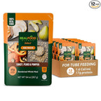 Real Food Blends Select Turkey, Pears & Pumpkin – Pureed Food Meal for Feeding Tubes, 9.4 oz Pouch (Pack of 12 Pouches)