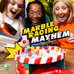 Whirly Derby: The All Action Marble Racing Game | New Family Board Game, for 2-6 Players, Age 8+