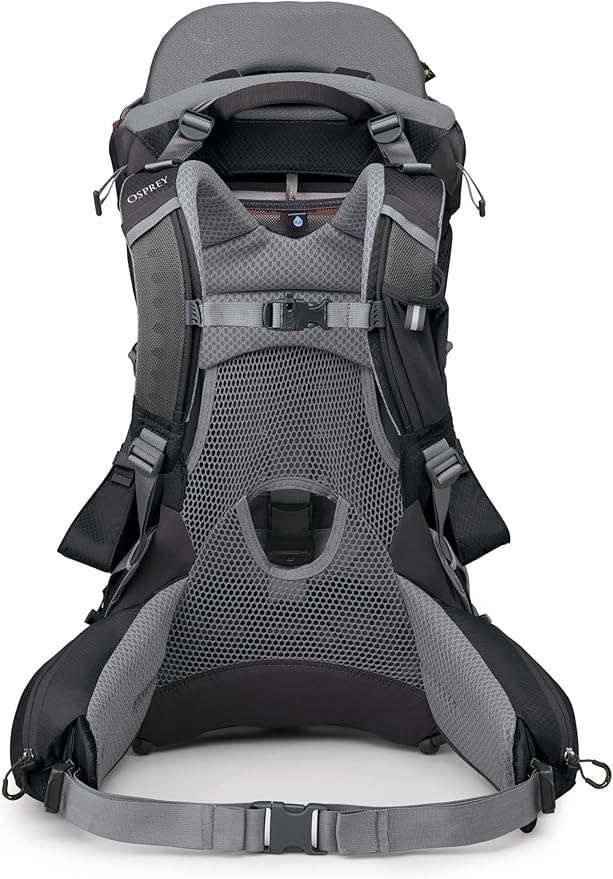 Osprey Poco Premium Child Carrier Backpack - Deluxe Kid Carrier for Hiking with Built-in Sunshade, Removable Daypack, and Adjustable Fit - Premium Comfort for Parent and Child