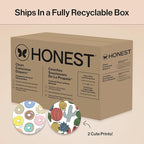 The Honest Company Clean Conscious Diapers for Delicate Skin | Up to 100% Leakproof | Hypoallergenic, Fragrance Free | Gender Neutral | Super Club Box, Size 4 (22-37 lbs), 104 Count (Prints May Vary)