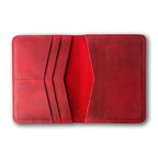 PEGAI Personalized Leather, Passport Holder For Travel | Handmade Passport Wallet Cover Case | Travel Document Holder, Passport Cover for Men, Women, and Family | Pike (Rose)