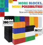 Large Building Blocks for Kids Ages 3-8 – 336 Piece Mega Set – Indoor & Outdoor STEM Toy for Boys & Girls